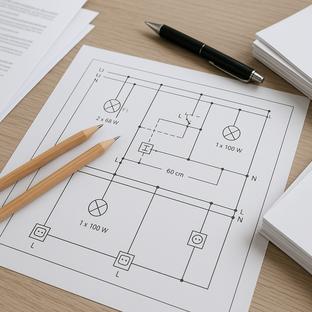 Planos eléctricos de ingeniería
